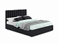 Мягкая кровать Olivia 1600 темная с ортопедическим основанием - фото №2