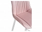 Седа велюр розовый / белый Барный стул - фото №8