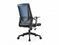 Кресло офисное,вращающееся LJ-2201В BLUE+BLACK (610*500*1070), LJ-2201В BLUE+BLACK ИМП - фото №4