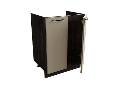 Шкаф М600 с 2-мя дверцами Мемфис ДБК/АТЛ/СЕР Ф40 - фото №1, 888_ММК-00001487