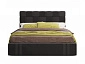 Мягкая кровать Tiffany 1600 шоколад с подъемным механизмом с матрасом PROMO B COCOS - фото №6