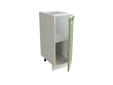 Шкаф Н300 с 1-ой дверью Ницца БЕЛ/ДУБ/ОЛИВ Ф10 - фото №1, 888_ММК-00016195