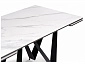 Марвин 160(220)х90х76 белый мрамор / черный Керамический стол - фото №6