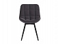 Комплект стульев Бруно (2 шт), черный велюр графит - фото №5