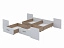 Ящики для кровати 1400-1600 Беатрис, Сакура, белый - миниатюра