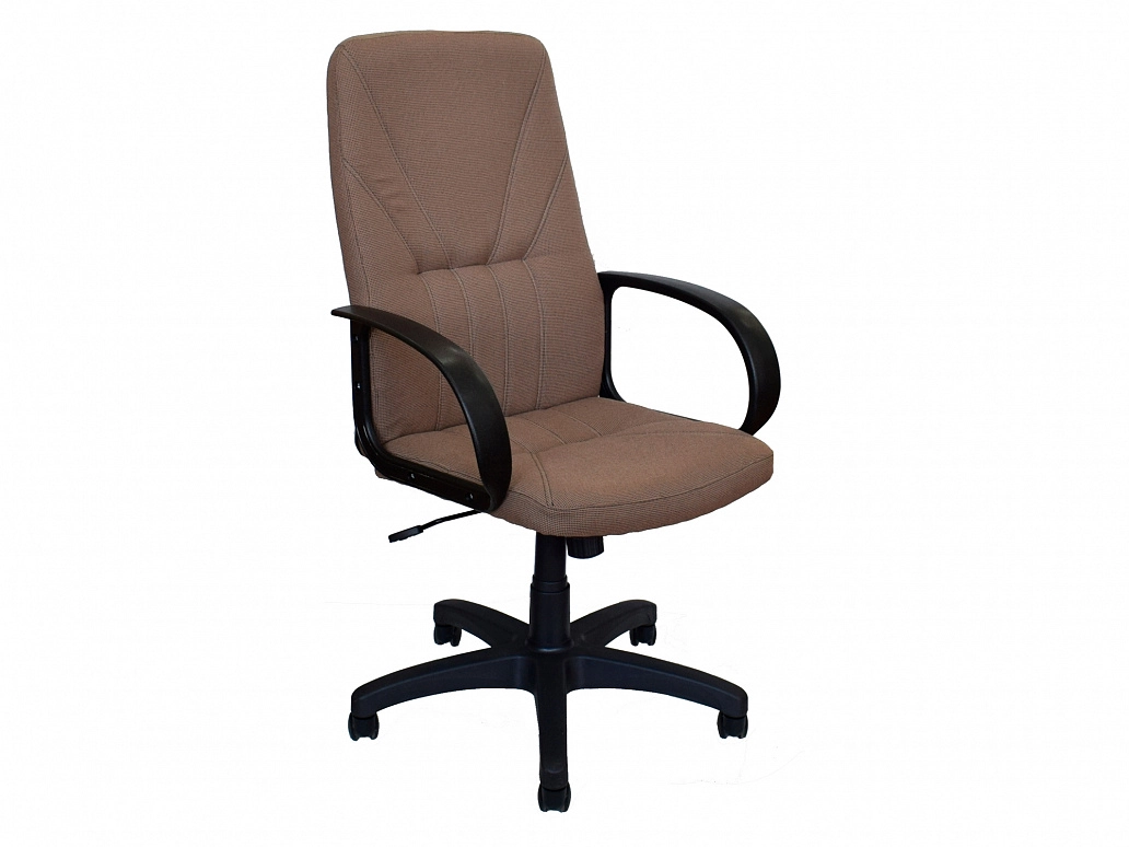 Офисное кресло Office Lab standart-1371 Т Ткань рогожка коричневая - фото №1