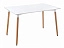 Table 120 white / wood Стол деревянный, массив бука - миниатюра