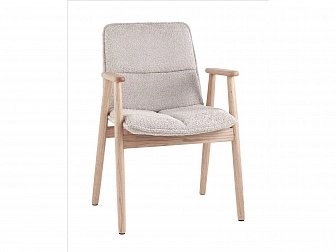 Стул обеденный STOOL GROUP Philo с деревянными ножками Серый     - фото №1