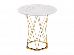 Melan white / gold Стол деревянный - фото №1