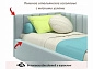 Мягкая кровать Milena 900 мята пастель с подъемным механизмом - фото №6