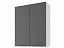 Шкаф навесной 80 х 96 см Калипсо, черный графит - миниатюра