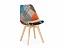 Mille fabric multicolor Стул деревянный, ткань - миниатюра