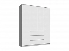 Челси Шкаф 1600 (Белый глянец, Белый) - фото №1, mdmMF-000085023