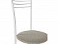 Комплект стульев Кассия (4 шт), белый велюр бежевый - фото №4