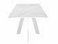Стол DikLine SKM120 Керамика Белый мрамор/подстолье белое/опоры белые (2 уп.) - фото №9