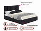 Мягкая кровать с тумбами Olivia 1600 темная с подъемным механизмом - фото №3