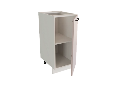 Шкаф Н350 с 1-ой дверью Мемфис БЕЛ/ЯП/ШЕЛК Ф36 - фото №1, 888_ММК-00039851