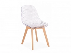 Vart clear / wood Пластиковый стул - фото №1