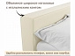 Мягкая кровать Skandi 1600 бежевая с подъемным механизмом - фото №6