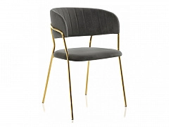 Kamelia gold / gray fabric Стул на металлокаркасе - фото №1