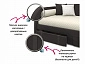 Мягкая кровать Elda 900 шоколад с ортопедическим основанием и матрасом PROMO B COCOS - фото №4
