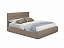 Мягкая кровать Selesta 1600 кожа латте с подъемным механизмом, экокожа - миниатюра