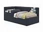 Односпальная кровать-тахта Colibri 800 темная с подъемным механизмом и защитным бортиком - фото №2