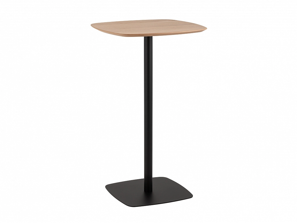 Стол барный STOOL GROUP Form 60*60 Светлое дерево/Черный - фото №1
