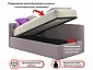 Односпальная кровать-тахта Bonna 900 лиловая с подъемным механизмом и матрасом PROMO B COCOS - фото №5