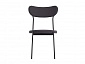 Комплект стульев Стивен (2 шт), черный велюр графитовый - фото №5