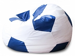 Кресло Мяч Бело-Голубой Оксфорд - фото №1