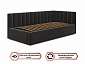 Мягкая кровать Milena 900 шоколад с подъемным механизмом и матрасом PROMO B COCOS - фото №9