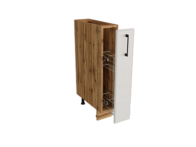 Шкаф НБ150 бутылочница Мемфис ВОТАН/БЕЛ/СОФТ Ф82 - фото №1, 888_ММК-00097746