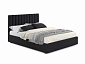 Мягкая кровать Olivia 1600 темная с подъемным механизмом - фото №2