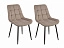 Комплект стульев Кукки, бежевый, микровелюр - миниатюра