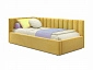 Мягкая кровать Milena 900 желтая с подъемным механизмом - фото №2