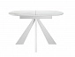 Стол DikLine SKK110 Керамика Белый мрамор/подстолье белое/опоры белые (2 уп.) - фото №3