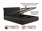 Мягкая кровать Ameli 1400 шоколад с подъемным механизмом с матрасом ГОСТ - фото №6