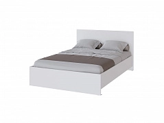 Кровать 140x200 с настилом из ДСП Плейона, белый - фото №1