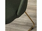 Кресло Lars тёмно-зеленый/Линк золото - фото №13