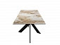 Стол DikLine EKX180, Керамика Venetian Brown Light глянец (К4), опоры черные (2 уп.) - фото №14