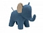 Пуф Leset Elephant, ткань велюр - миниатюра