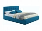 Мягкая кровать "Selesta" 1600 синяя с ортопед.основанием - фото №2