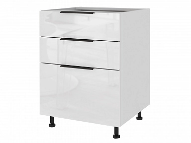 Тумба напольная с 3-мя ящиками 60 х 82 см Коктейль - фото №1, 5500100200161