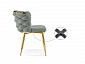 на металлокаркасе Rendi light gray / gold Стул на металлокаркасе - фото №10