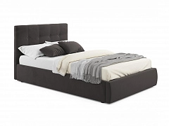 Мягкая кровать Selesta 1200 шоколад с ортопед.основанием - фото №1, mebel_stock_4604