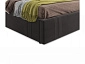 Мягкая кровать Tiffany 1600 шоколад с ортопедическим основанием с матрасом PROMO B COCOS - фото №4