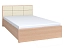 Кровать Амели 301 Люкс 140х200, дуб, искусственная кожа - миниатюра