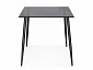 Smoke 120х80х75 clear gray / black Стол стеклянный - фото №5