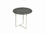 Скарлетт стол кофейный круглый черный мрамор/белый, металл - миниатюра